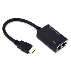 HDMI ผ่าน RJ45 Cat5e CAT6 UTP อุปกรณ์ต่อเชื่อม LAN Ethernet Extender 1080P