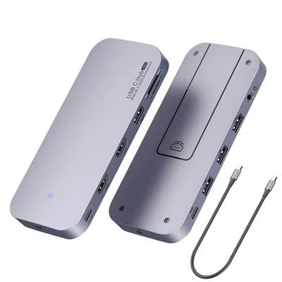 กล่องใส่ SDD M.2 พร้อมสาย USB C แบบถอดได้ HUB