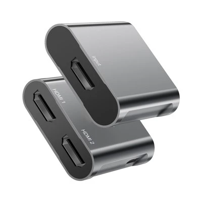 4K@60Hz 1x2 HDMI™ Splitter พร้อมไฟ USB C 5V