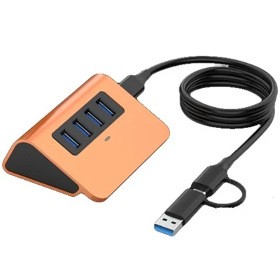USB C 4 พอร์ต USB HUB สำหรับ iPhone ขยายอุปกรณ์เสริม USB